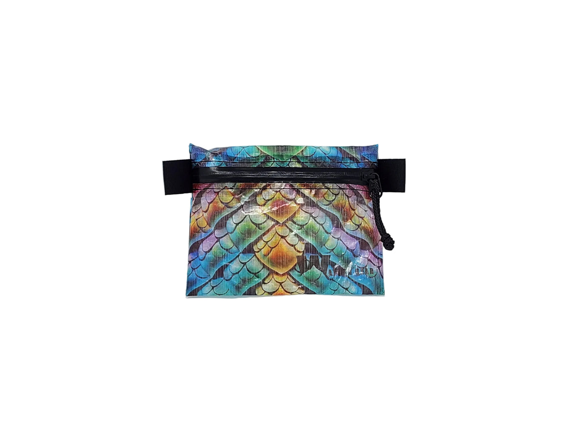 New! Dyneema - Ultralight Minimalist Hiking Zip Wallet - Custom Prints