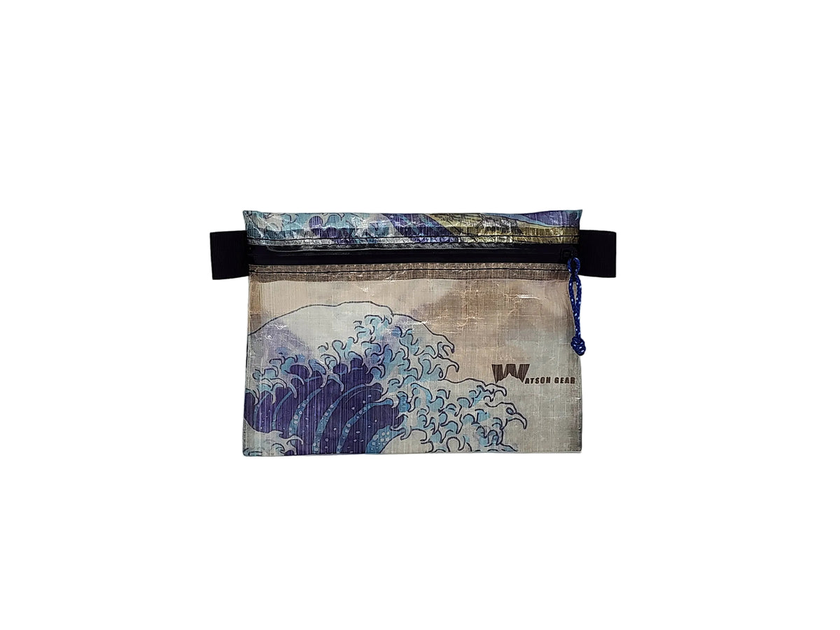 New! Dyneema - Ultralight Minimalist Hiking Zip Wallet - Custom Prints