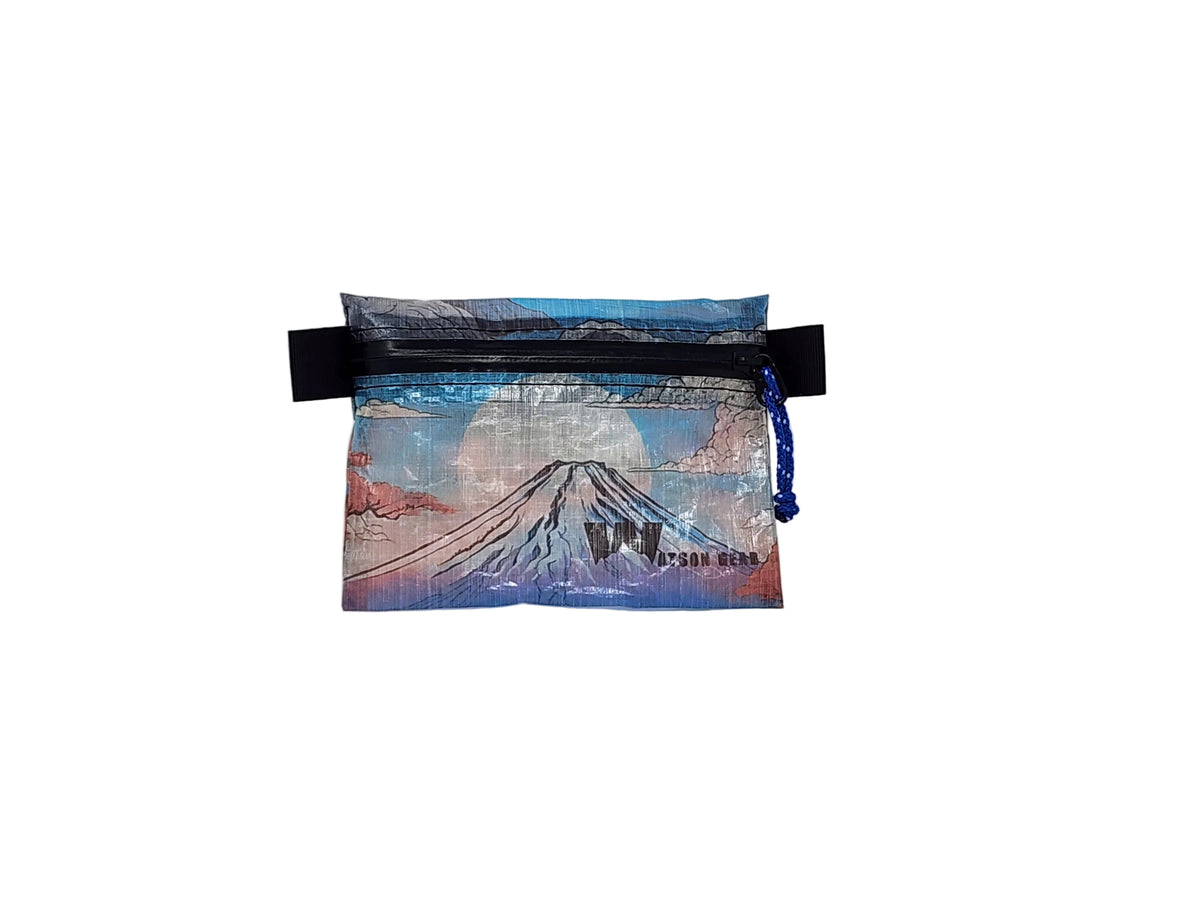 New! Dyneema - Ultralight Minimalist Hiking Zip Wallet - Custom Prints