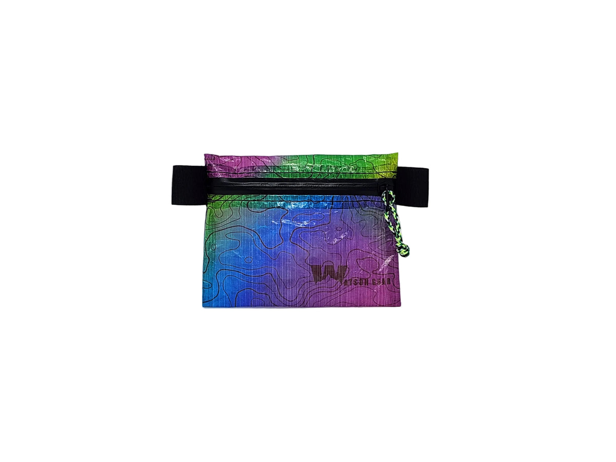 New! Dyneema - Ultralight Minimalist Hiking Zip Wallet - Custom Prints