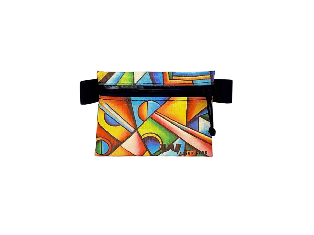 New! Dyneema - Ultralight Minimalist Hiking Zip Wallet - Custom Prints