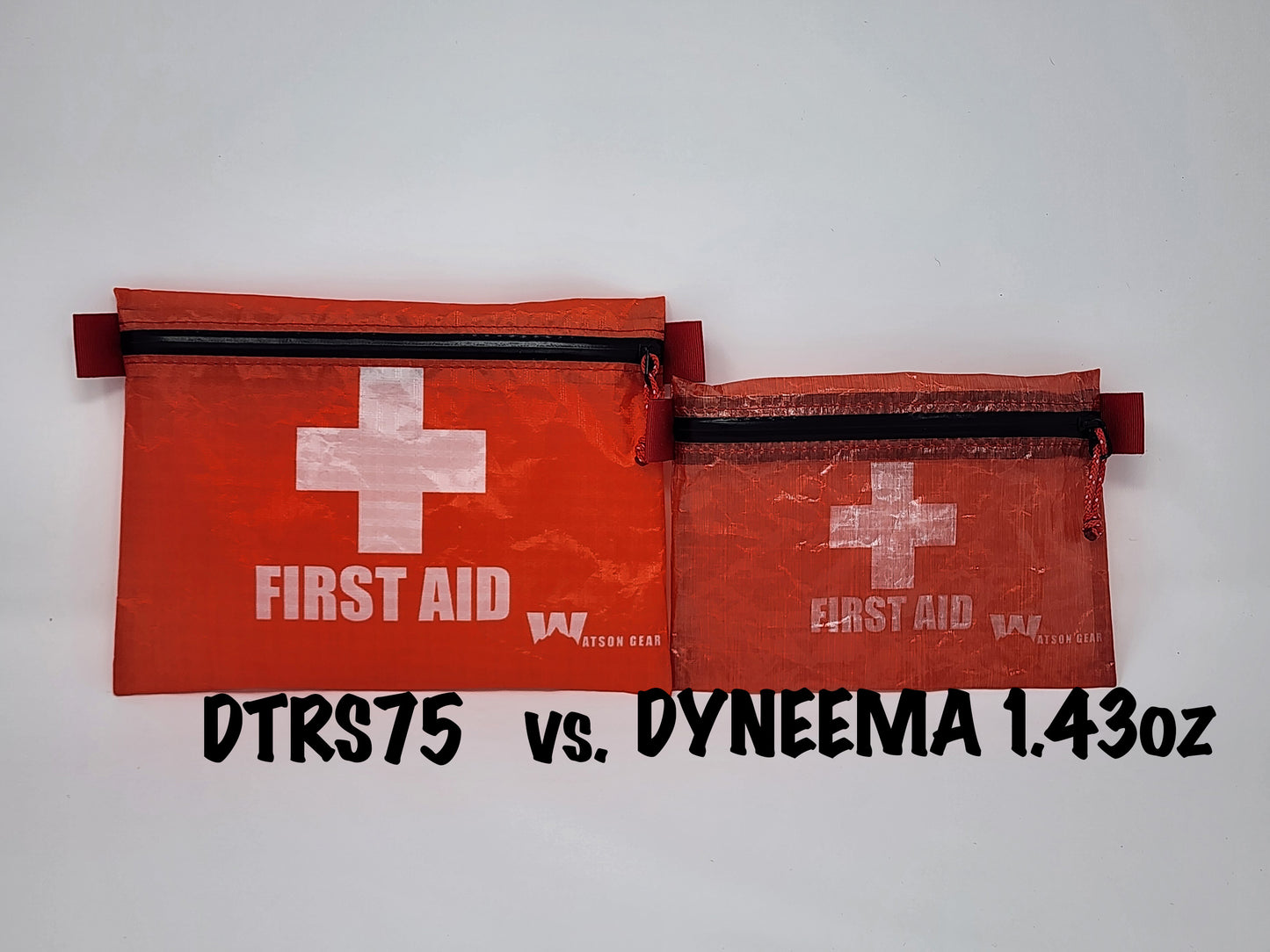 NEW! First Aid Dyneema and DTRS75 Ultralight Flat Zipper Pouches