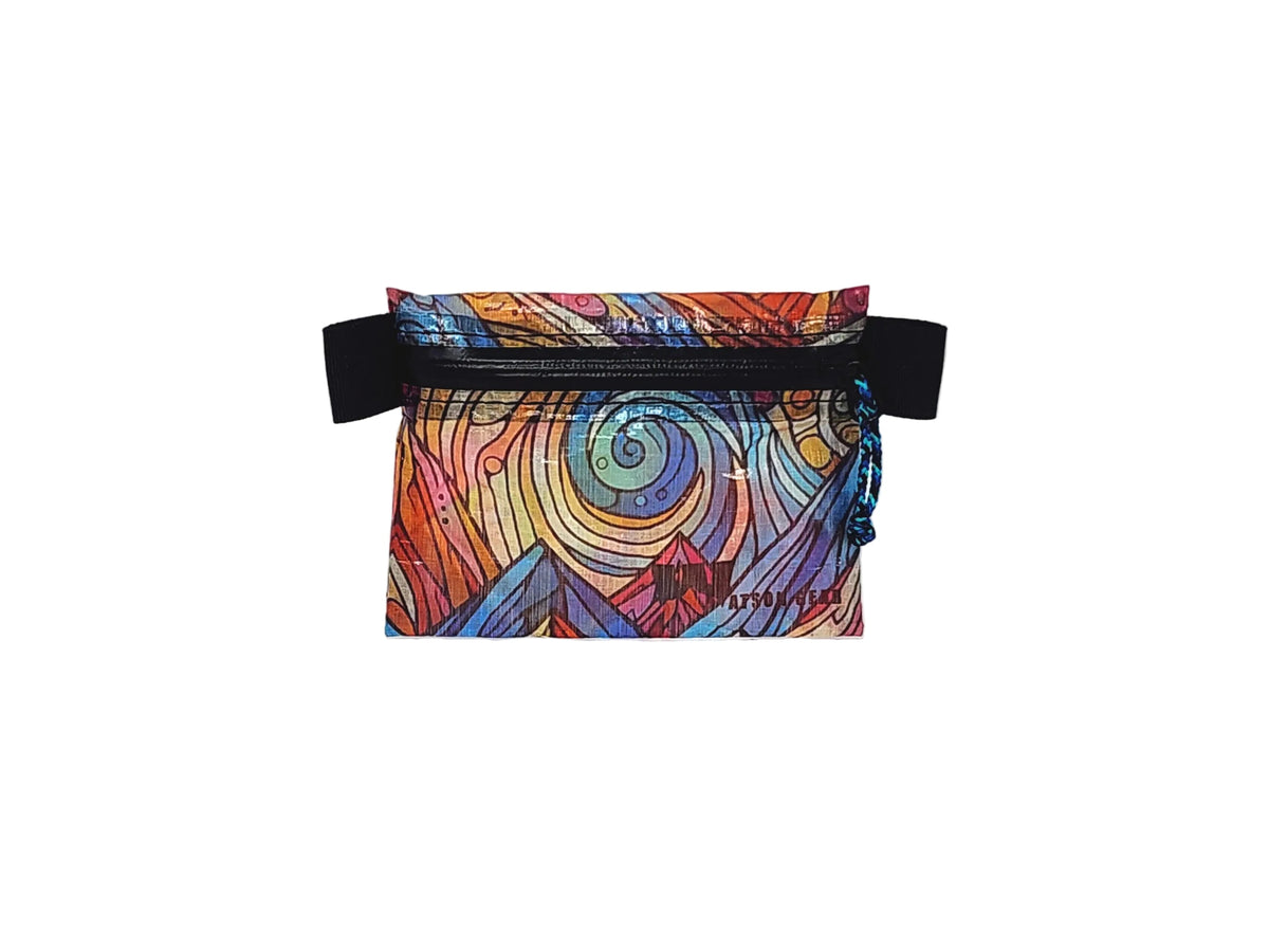 New! Dyneema - Ultralight Minimalist Hiking Zip Wallet - Custom Prints