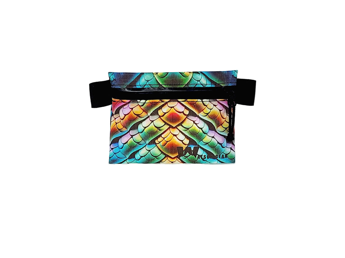New! Dyneema - Ultralight Minimalist Hiking Zip Wallet - Custom Prints